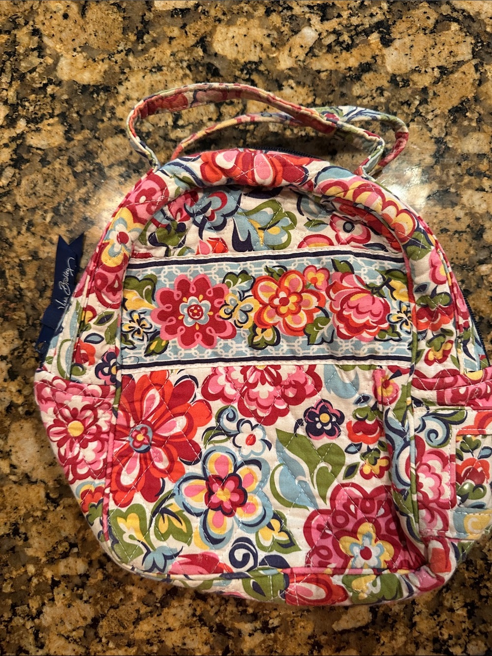 Vera Bradley Multicolor Pink Floral Quilted Bag